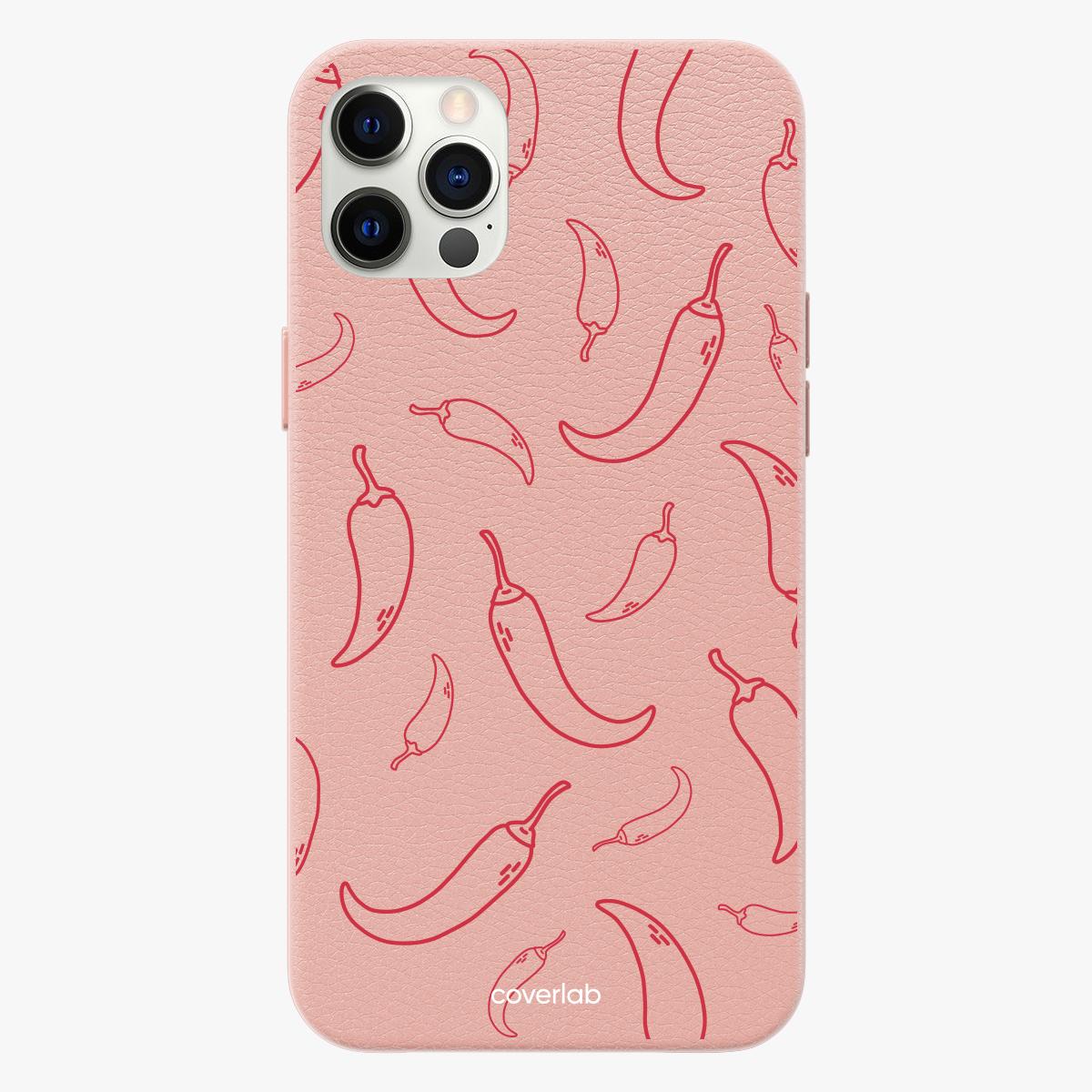 Hot Pepper Personalised Leather iPhone Case