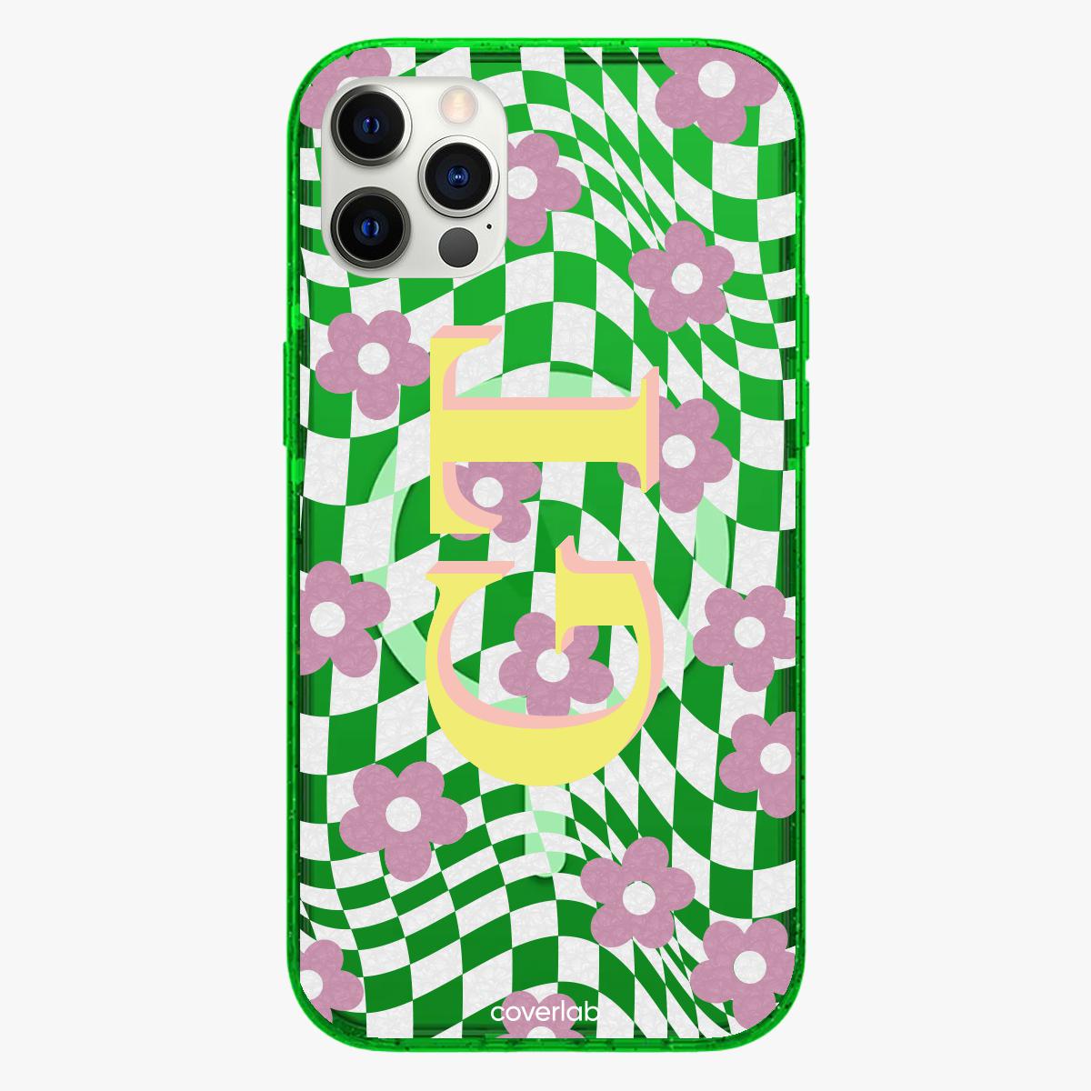 Chess and Flowers Personalised MagSafe iPhone Case