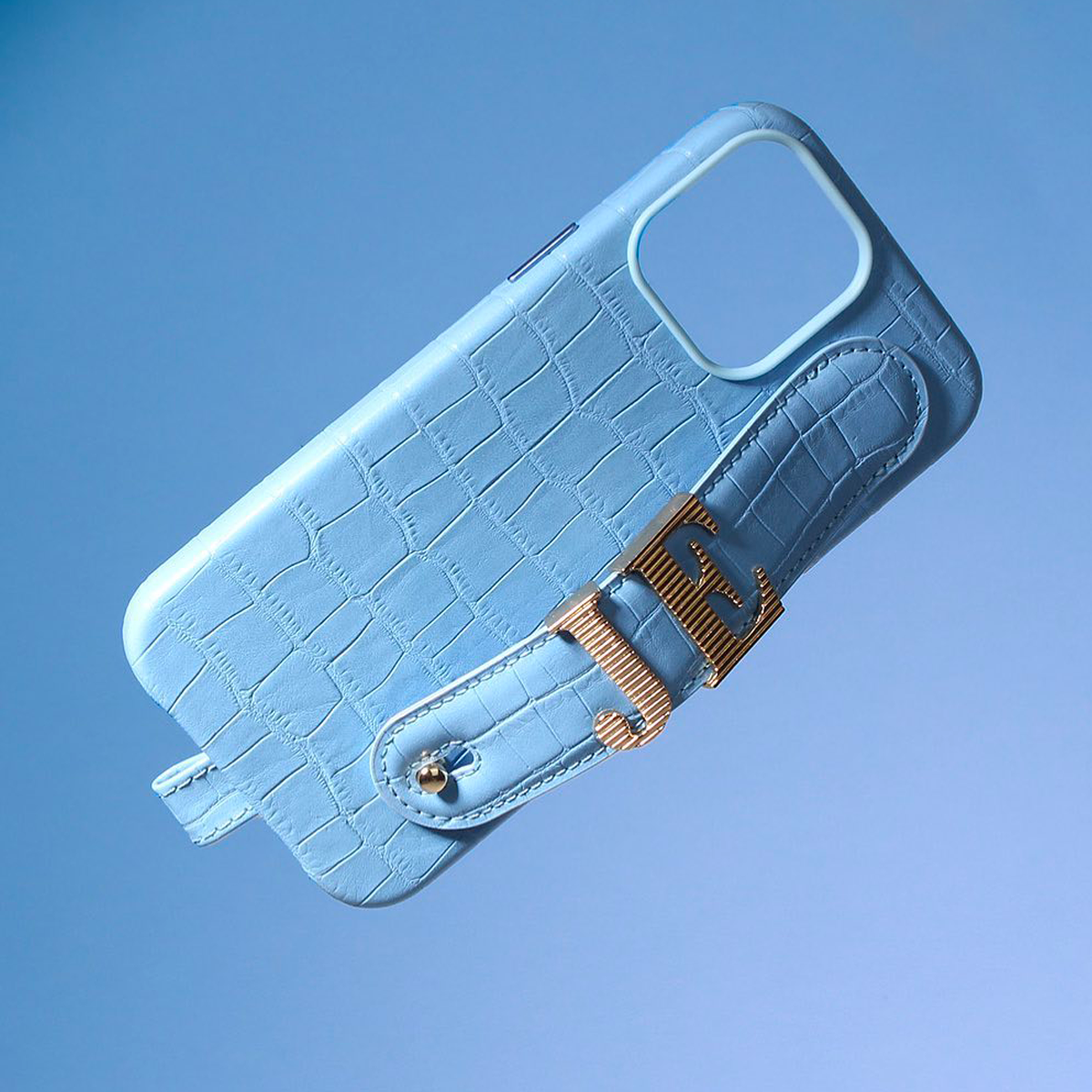 Alphabet Charms Personalised Hand Hug Leather iPhone Case