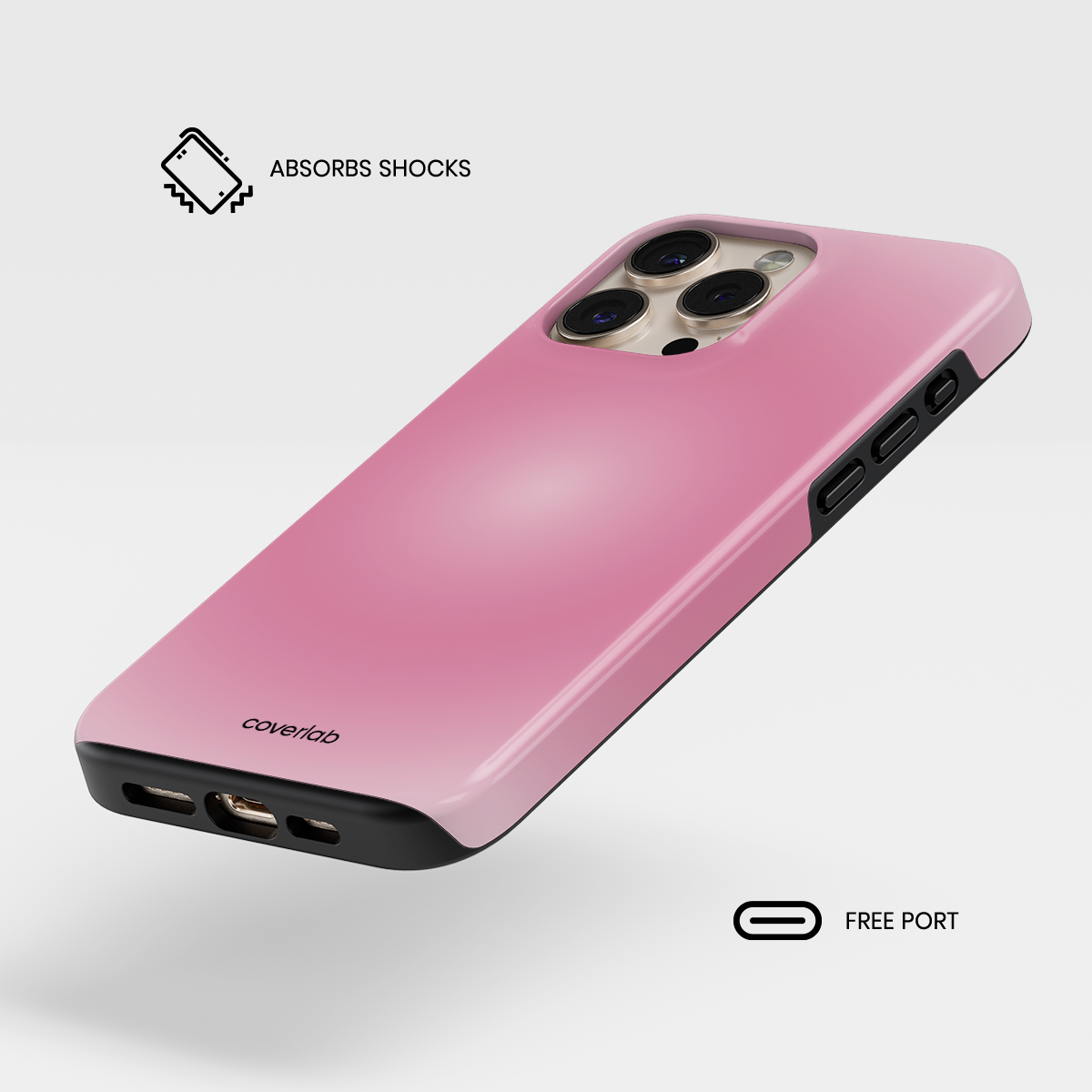 Velvet Whisper Pink Tough iPhone Case