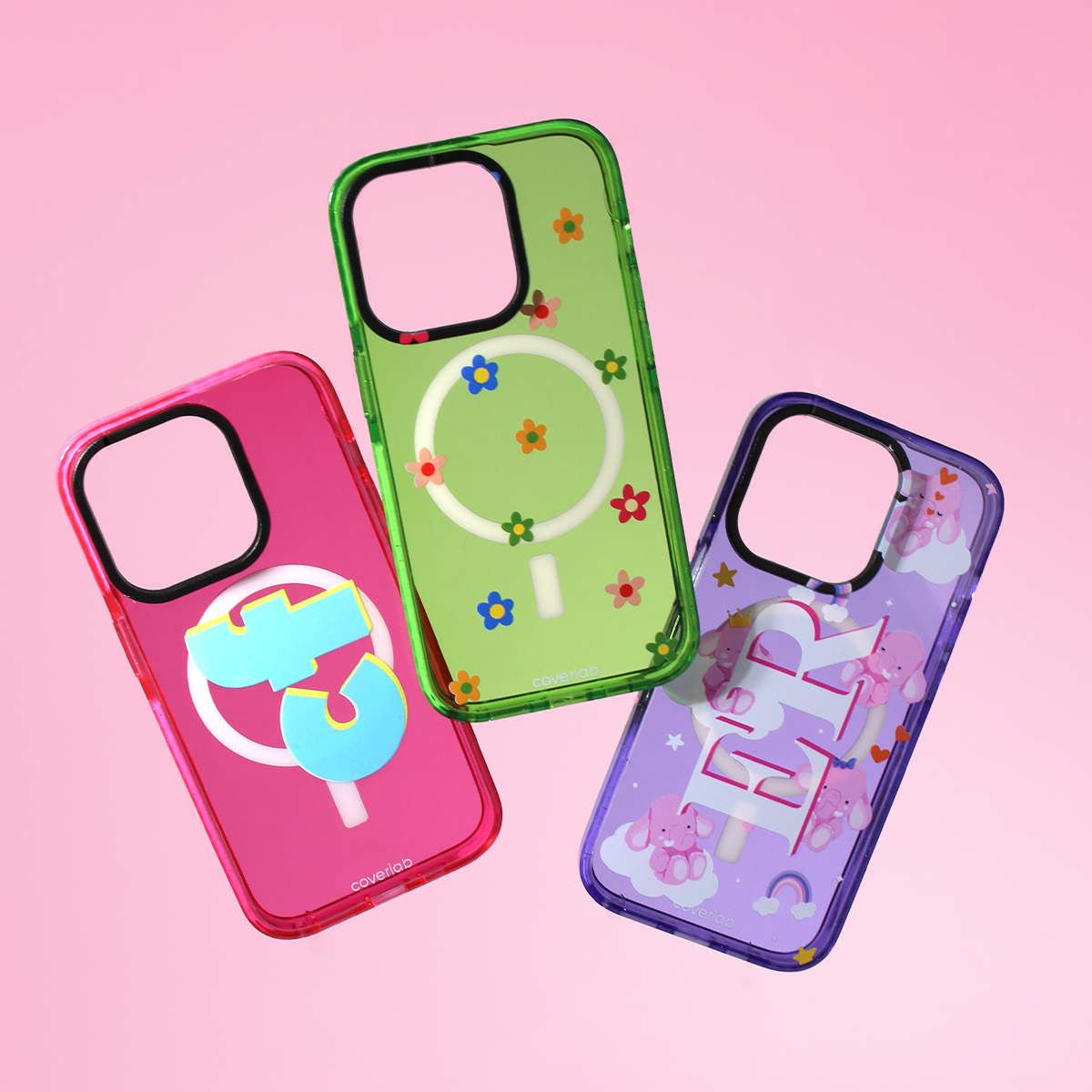 Little Elephants Personalised MagSafe iPhone Case