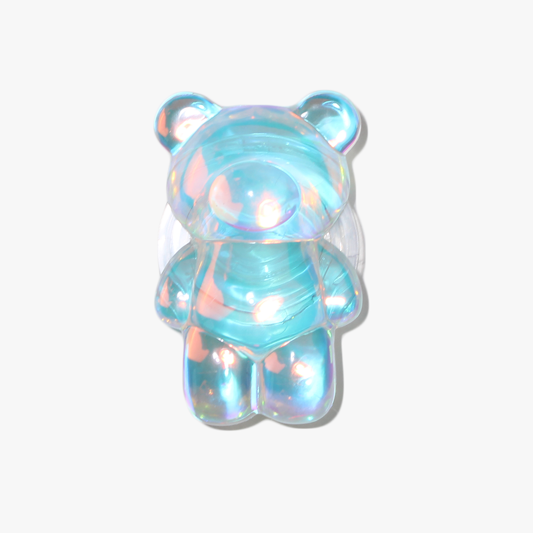 Teddy Bear Clear Phone Grip