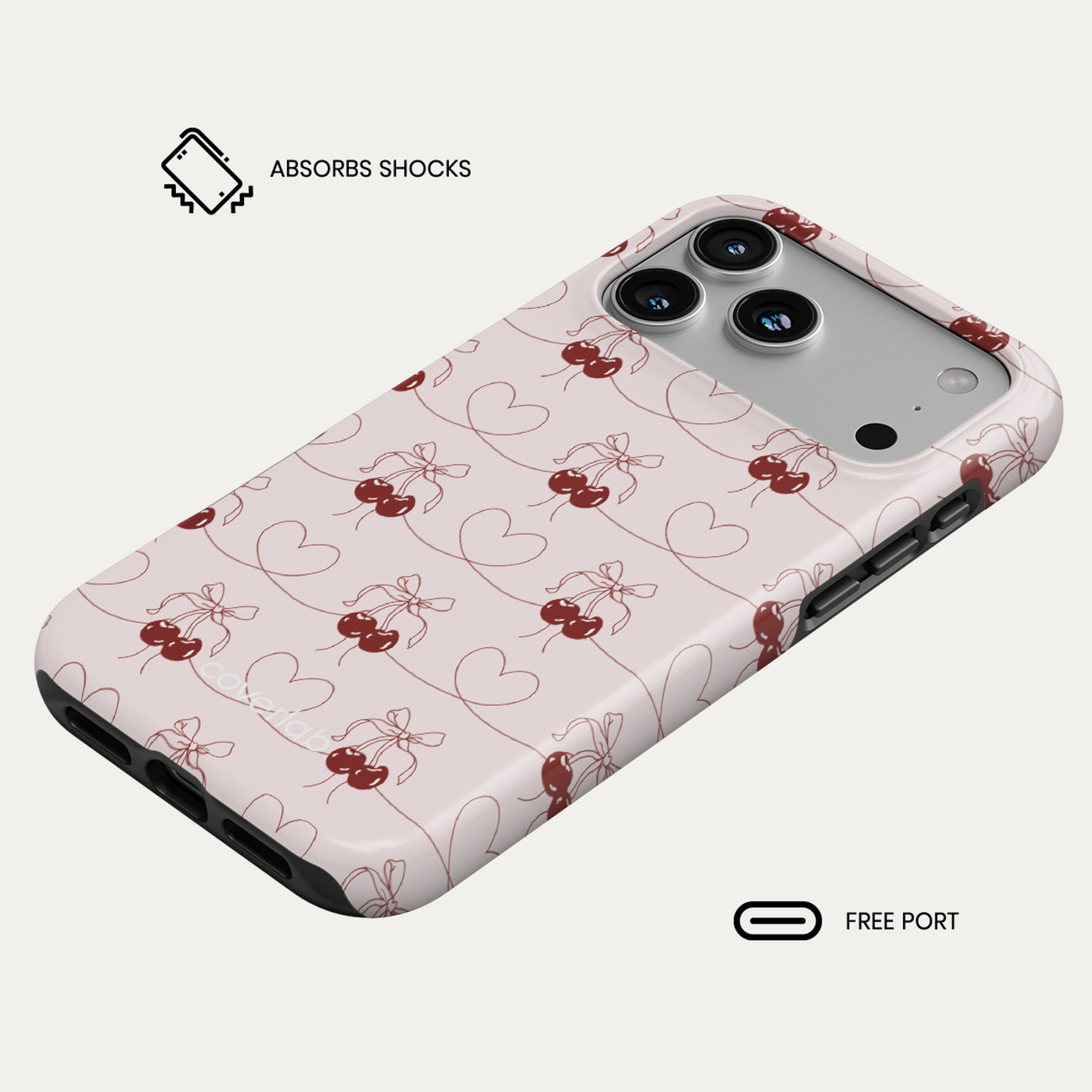 Cherry Strings Tough iPhone Case