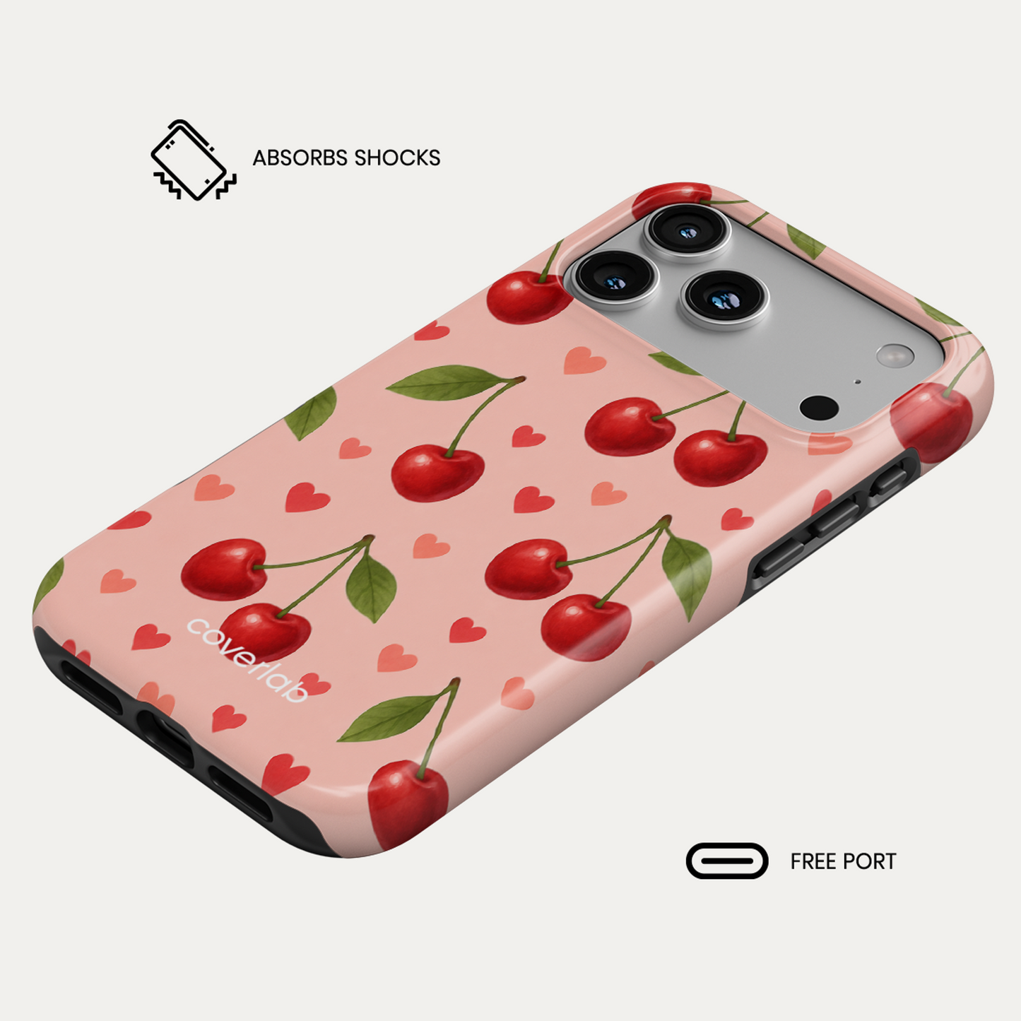 Cherry Love Tough iPhone Case
