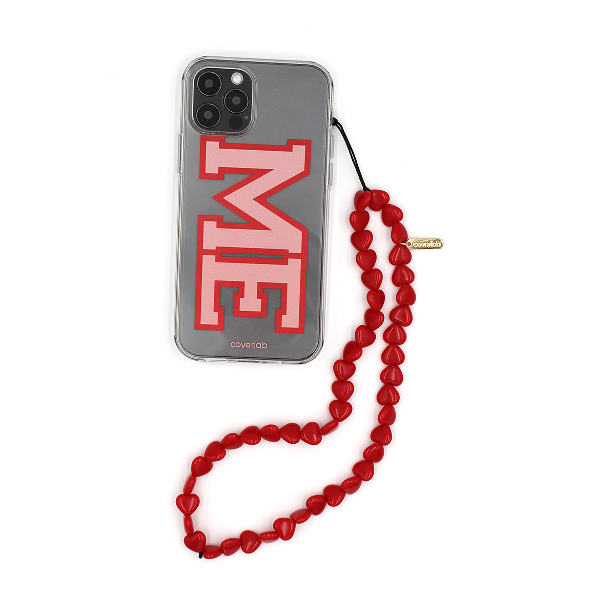 Hearts Beaded Phone Strap
