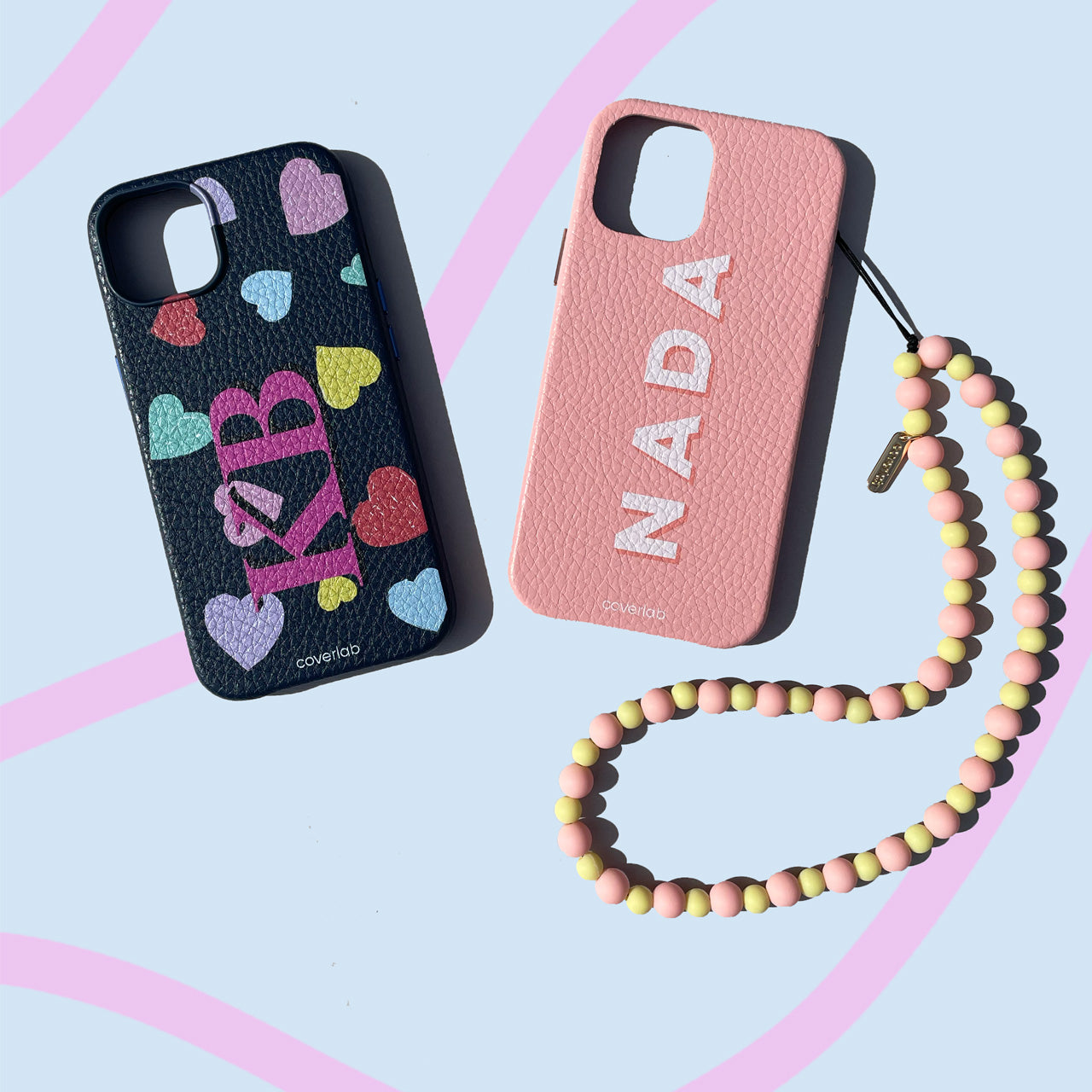 Kosmos Name Personalised Leather iPhone Case