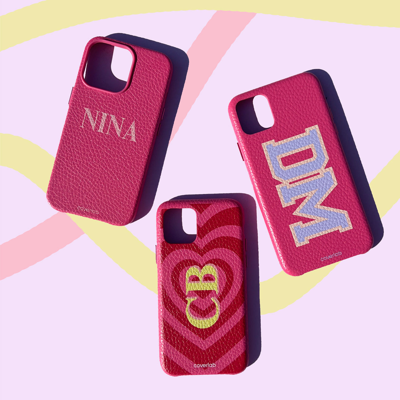 Thin Name Personalised Leather iPhone Case