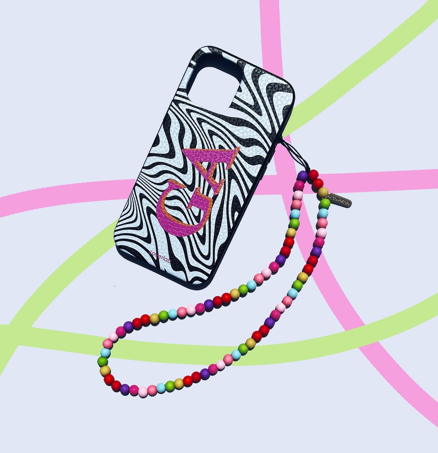 Waves Personalised Leather iPhone Case