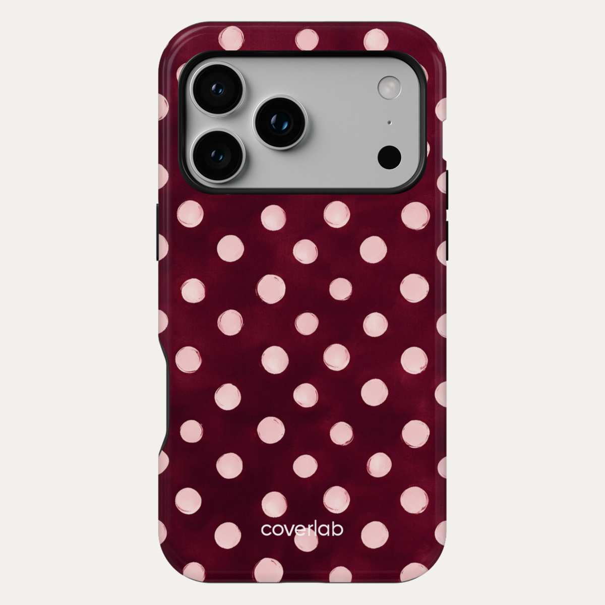 Bordeaux Dots Tough iPhone Case