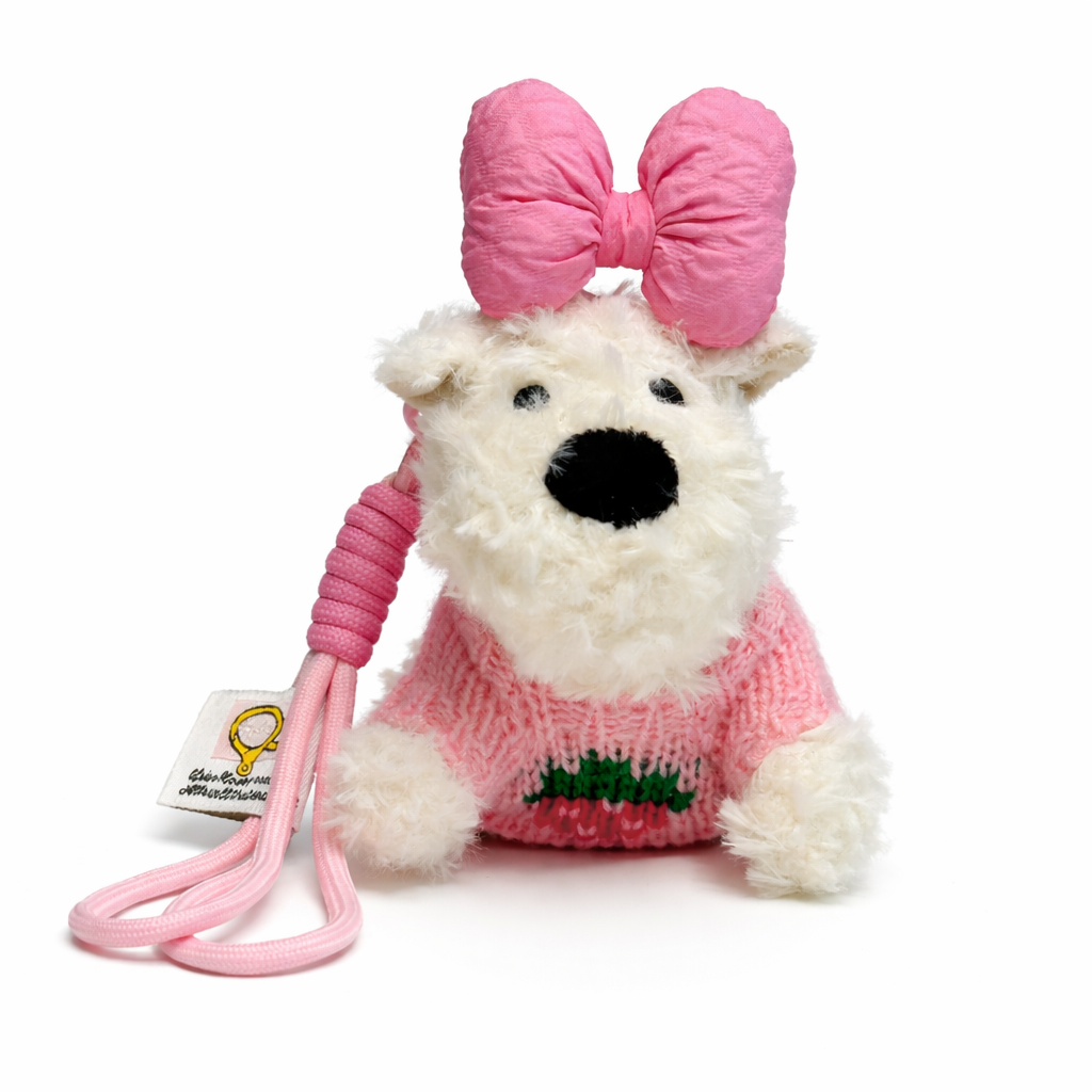 Pink Dog Bag Charm