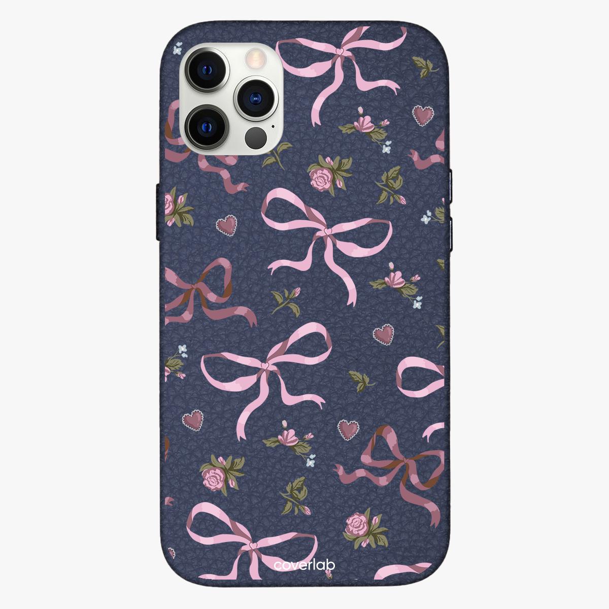 Coquette Personalised Leather iPhone Case