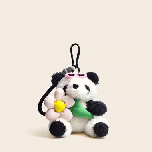 Flower Panda Bag Charm
