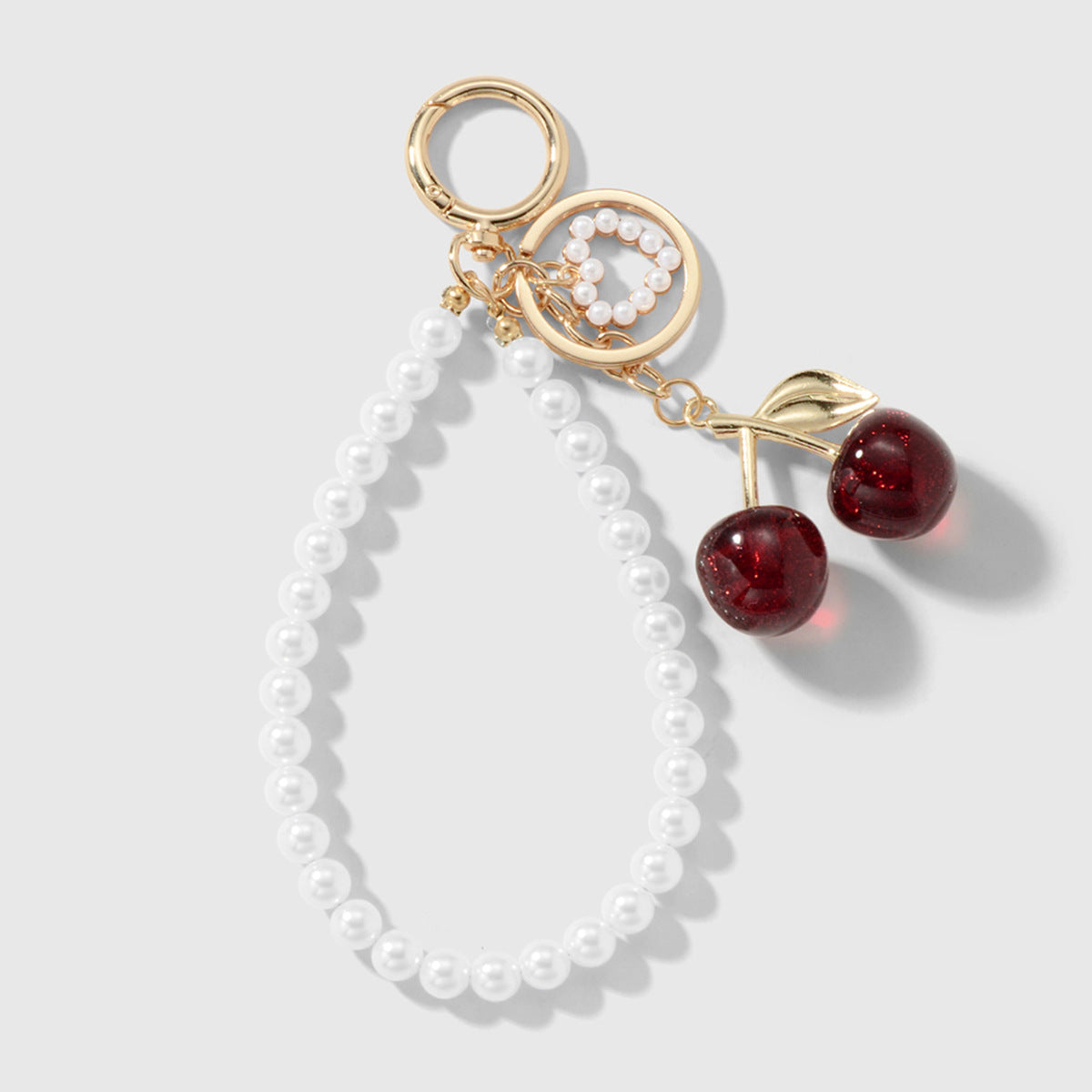 Cherry Pearl Bag Charm