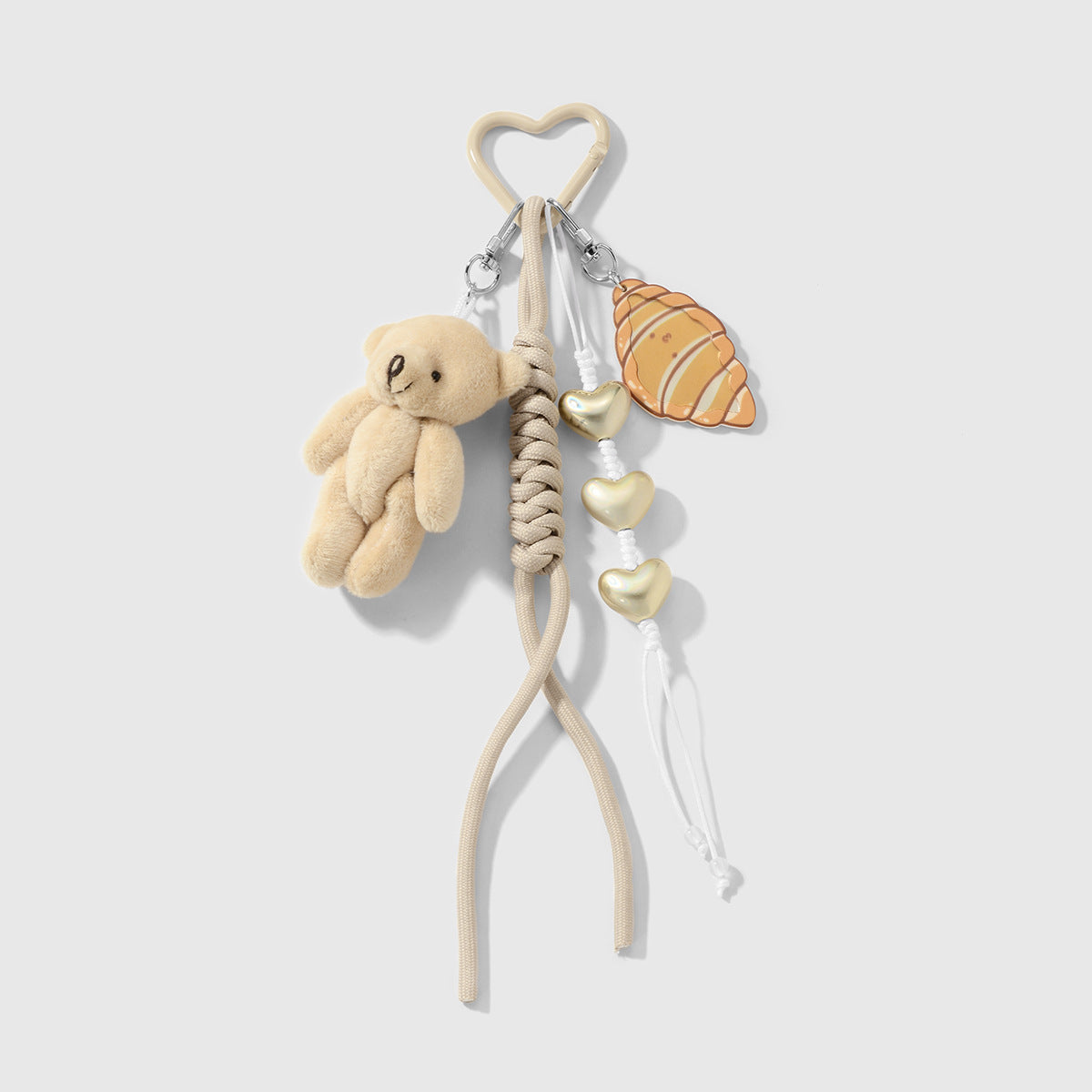 Teddy Croissant Bag Charm