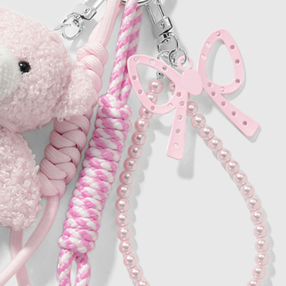 Pink Teddy Bag Charm