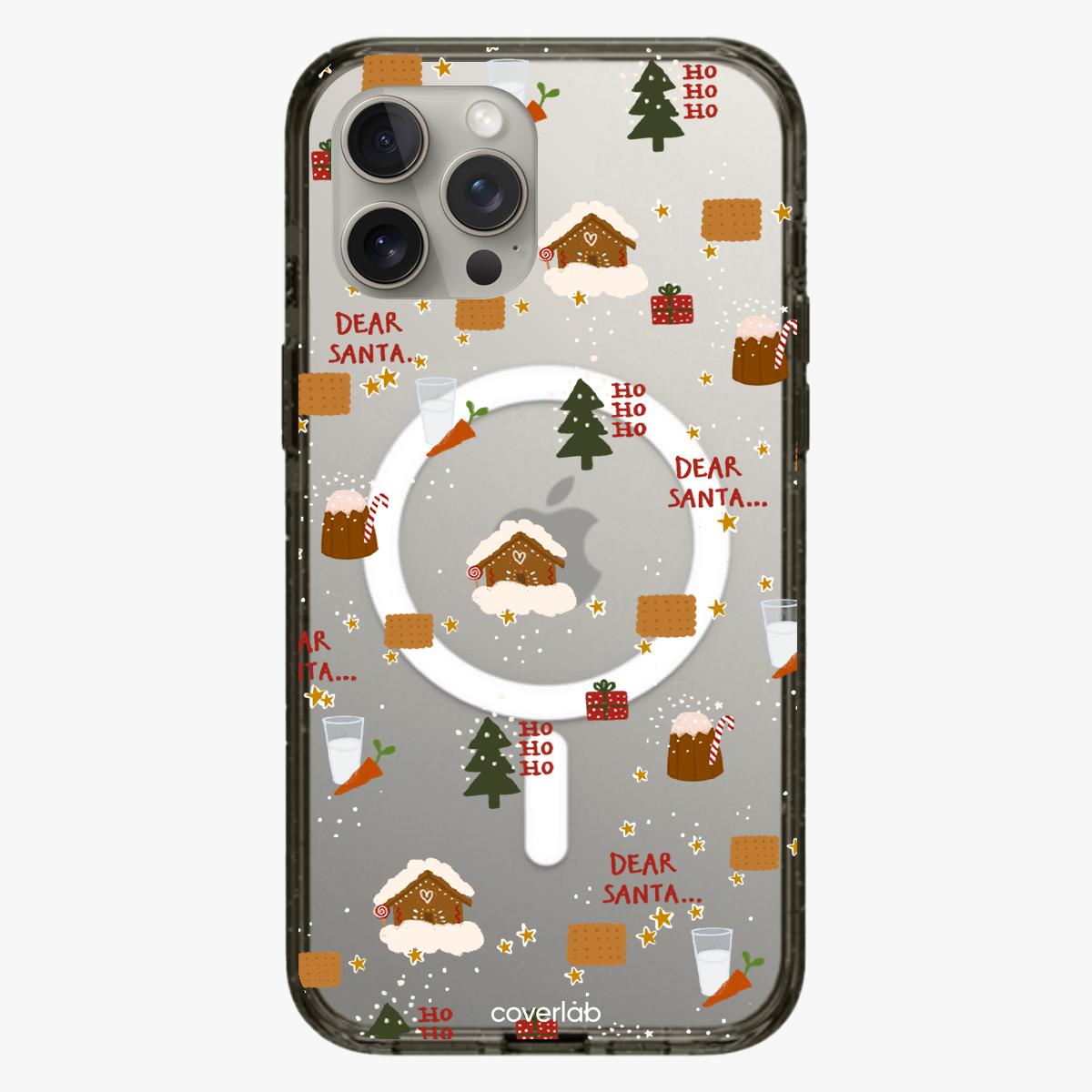 غطاء iPhone MagSafe مخصص بعبارة عزيزي سانتا