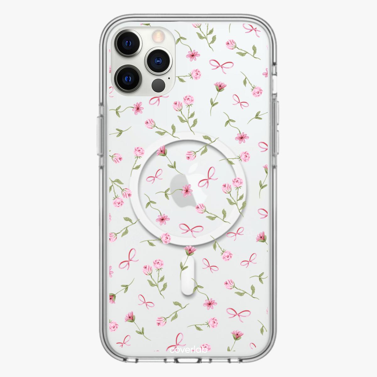 Coque iPhone MagSafe personnalisée Fleurs de Filles