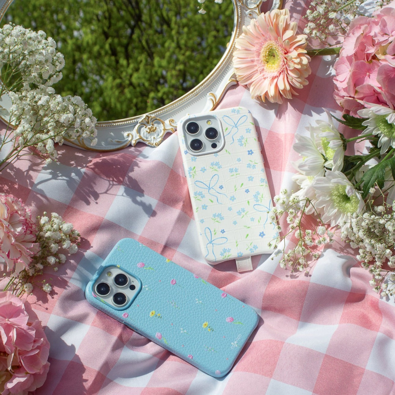 Secret Garden Personalised Leather iPhone Case