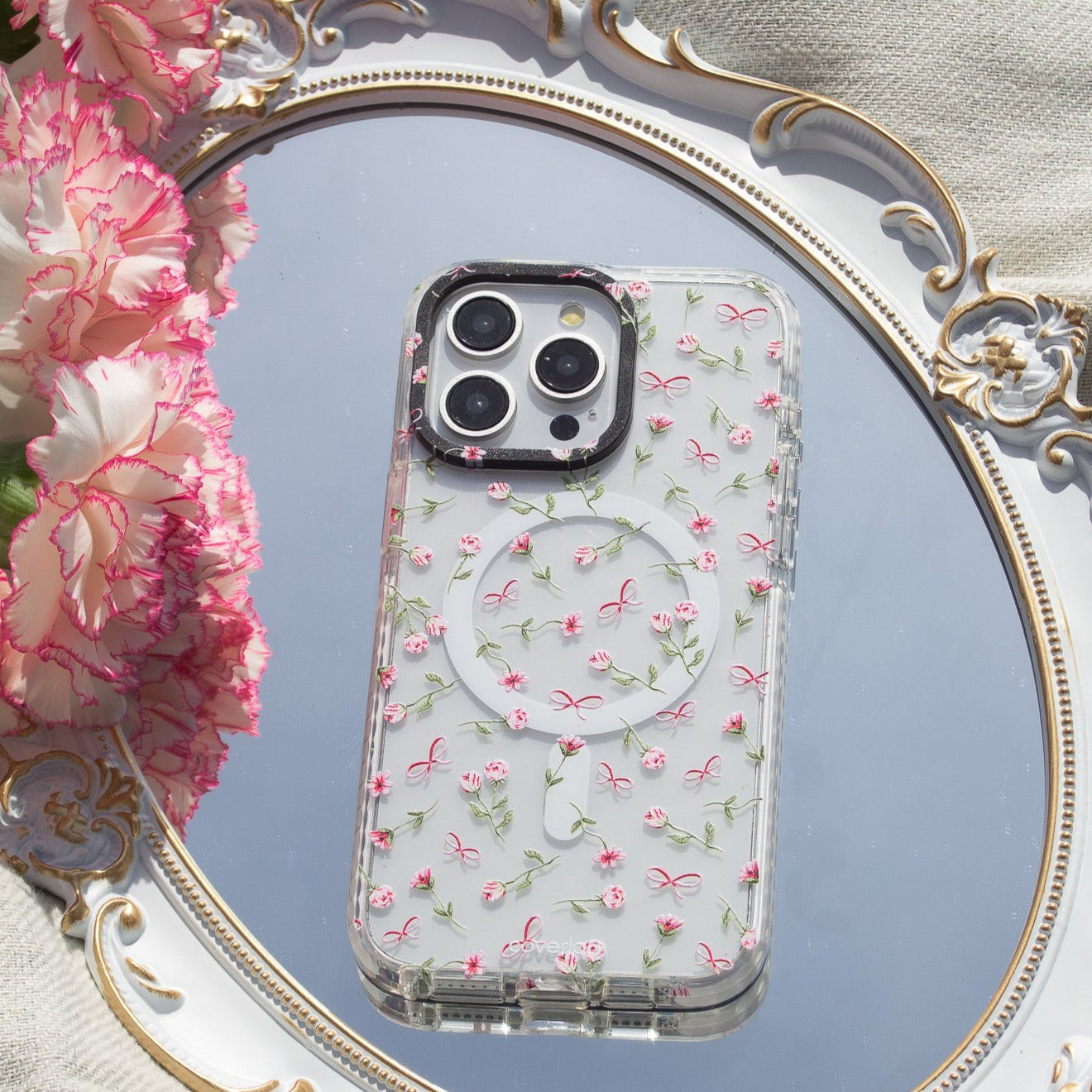 Girls Flowers Personalised MagSafe iPhone Case
