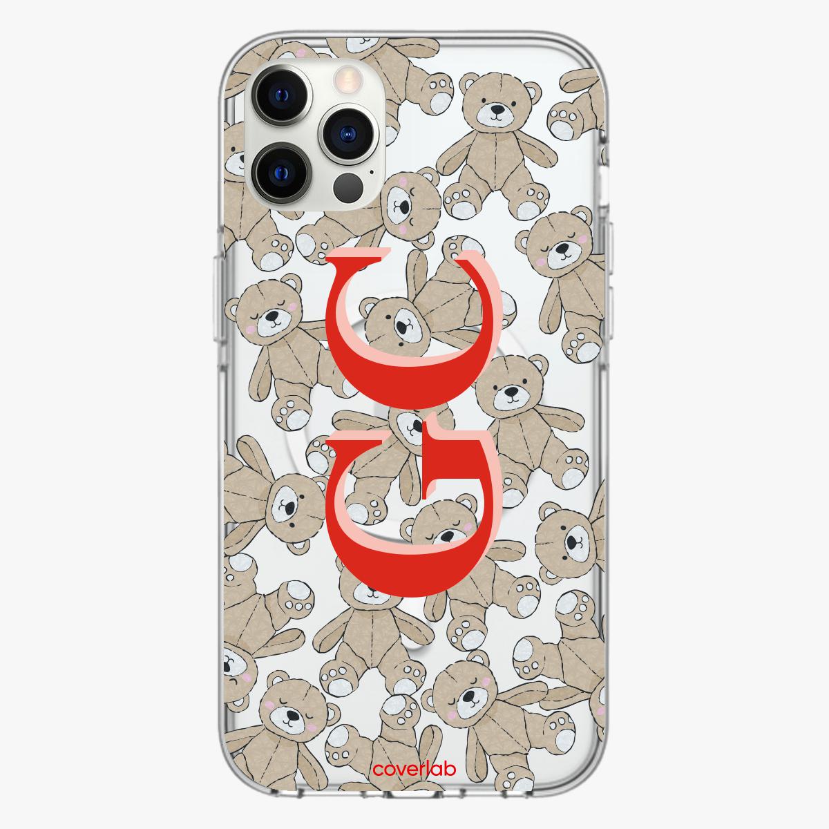 Jacquard Bear Personalised MagSafe iPhone Case