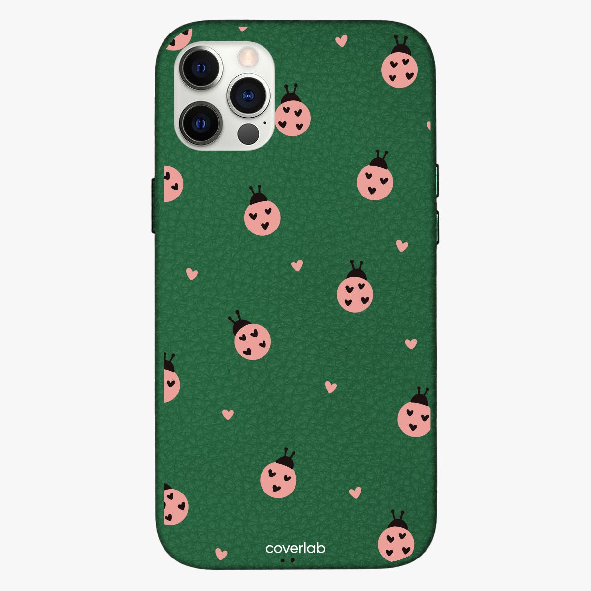 Ladybugs Personalised Leather iPhone Case