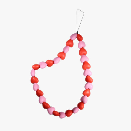 Red Heart Phone Strap