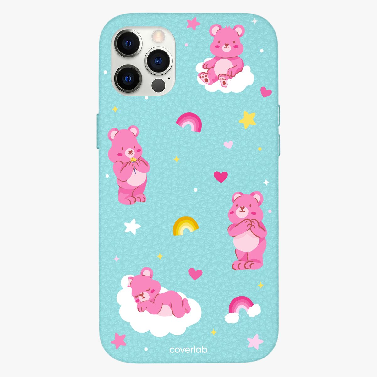Sweet Bears Personalised Leather iPhone Case