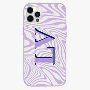 Waves Personalised Leather iPhone Case