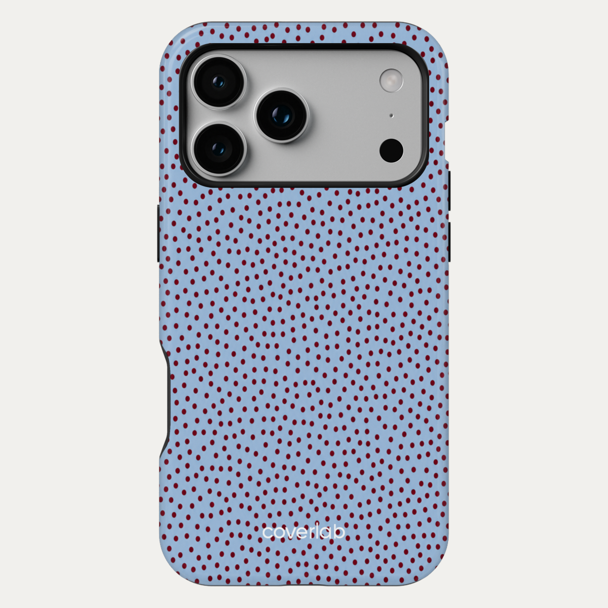 Blue Polka Tough iPhone Case