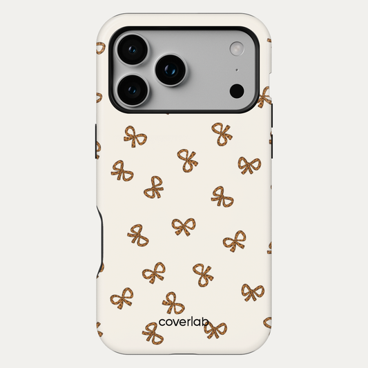 Leopard Bow Tough iPhone Case