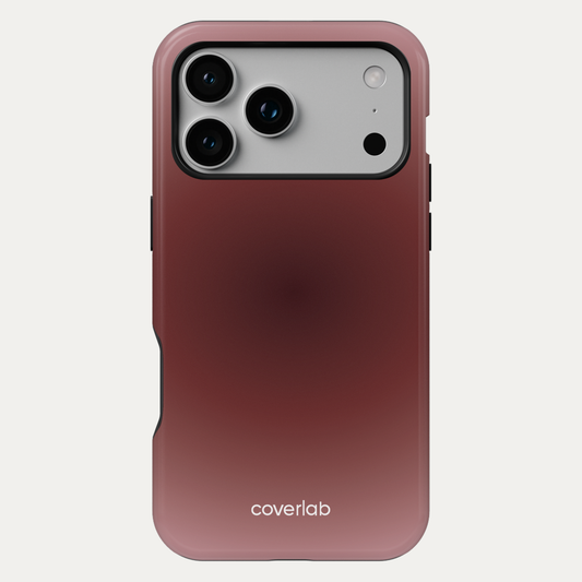 Velvet Whisper Bordeaux Tough iPhone Case