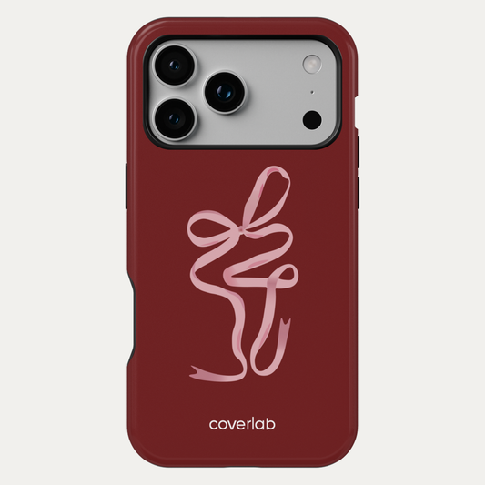 Big Pink Bow Tough iPhone Case