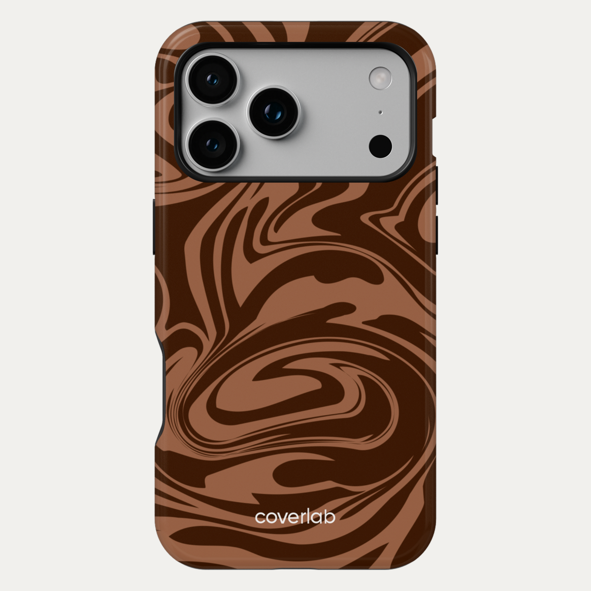 Mocha Swirl Tough iPhone Case