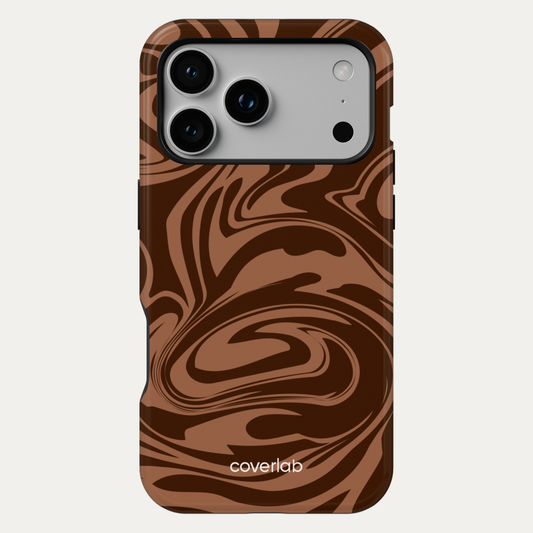 Mocha Swirl Tough iPhone Case