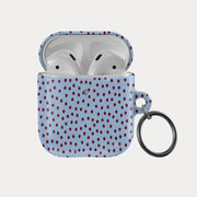 Blue Polka AirPods Case
