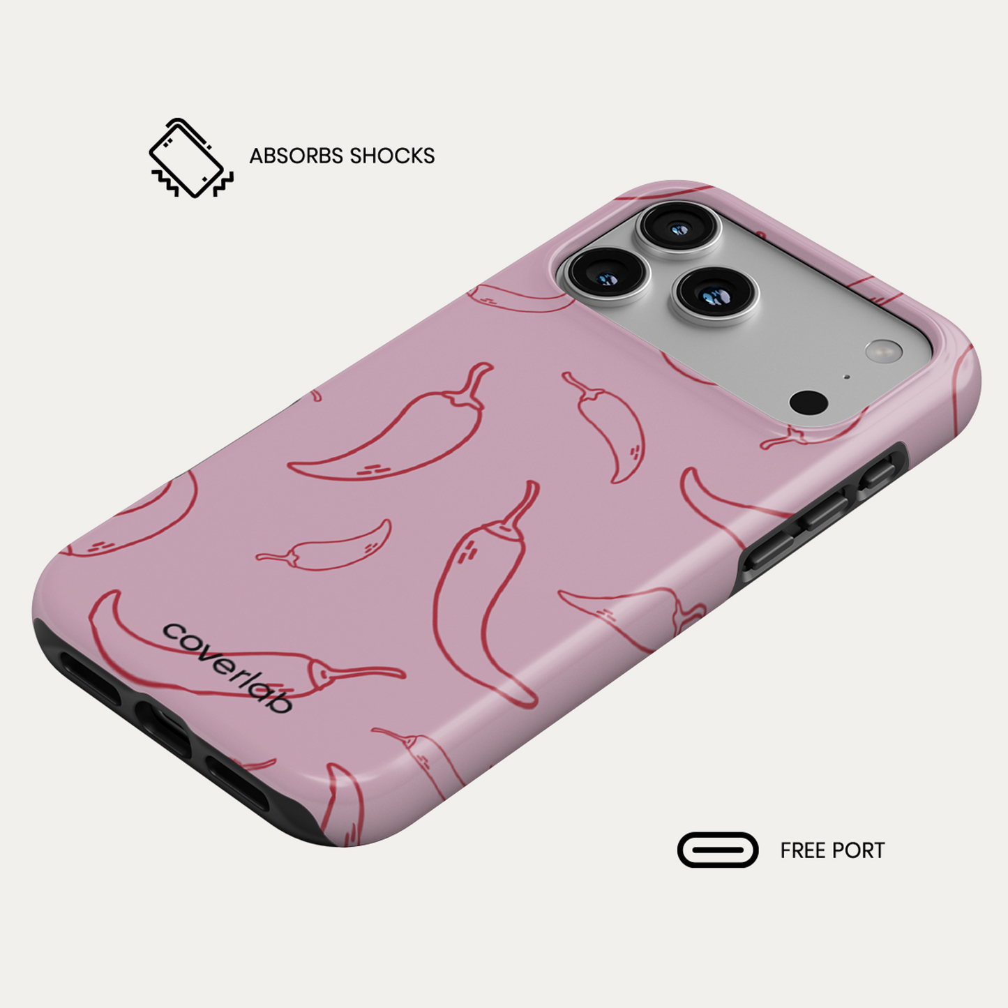 Hot Pepper Tough iPhone Case