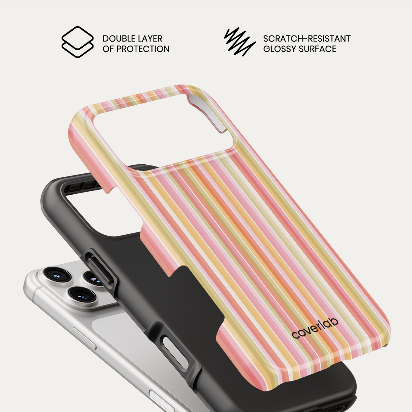 Beach Lines Tough iPhone Case
