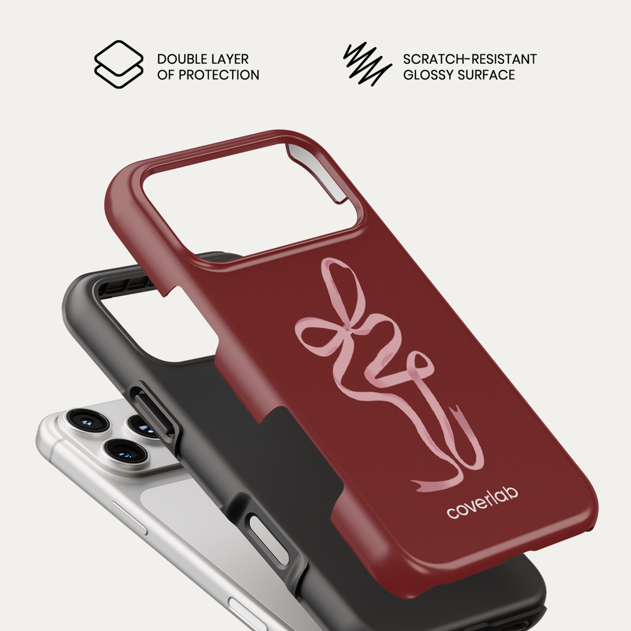 Big Pink Bow Tough iPhone Case