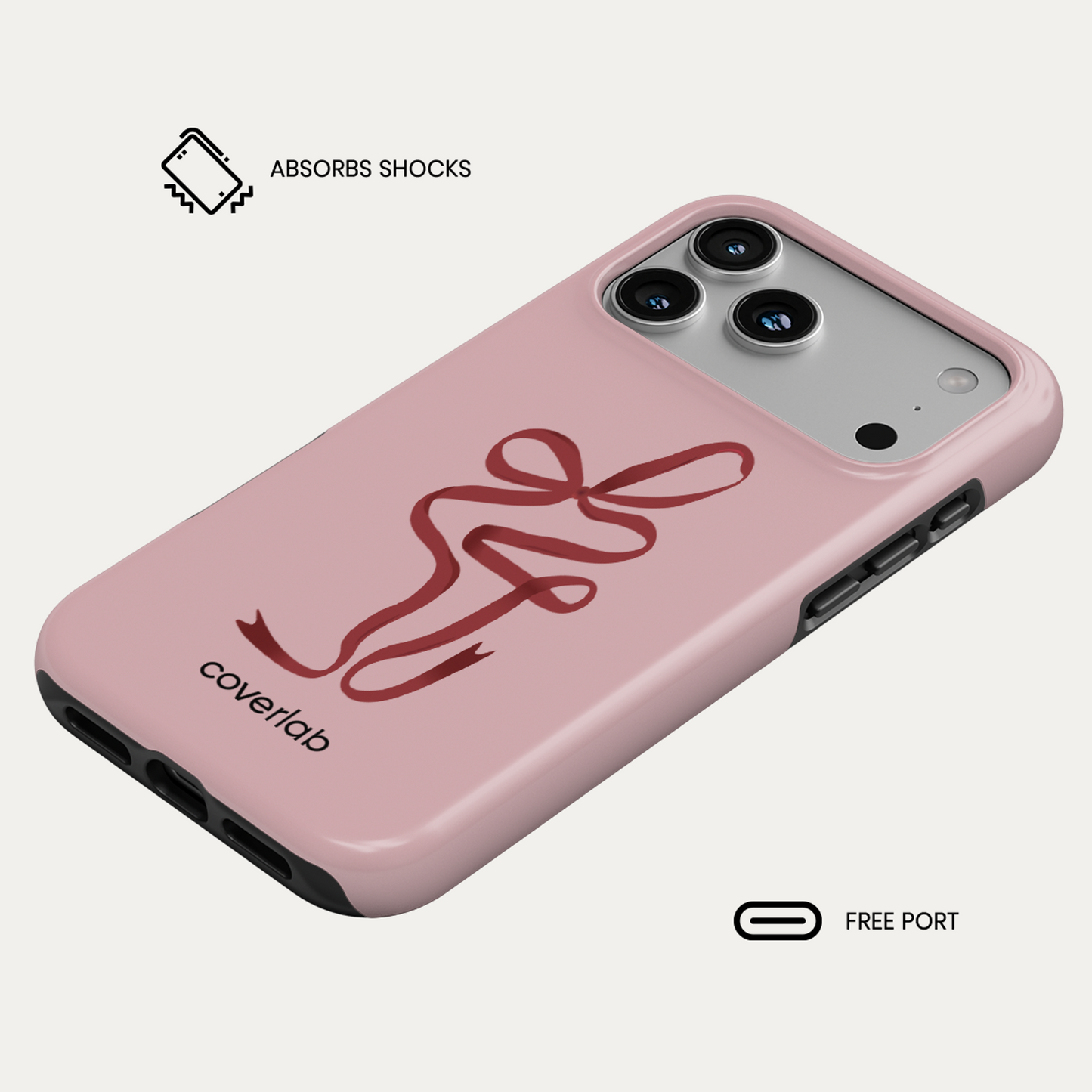 Big Red Bow Tough iPhone Case