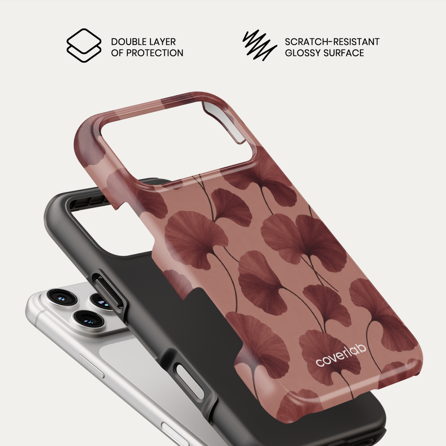 Burgundy Tough iPhone Case