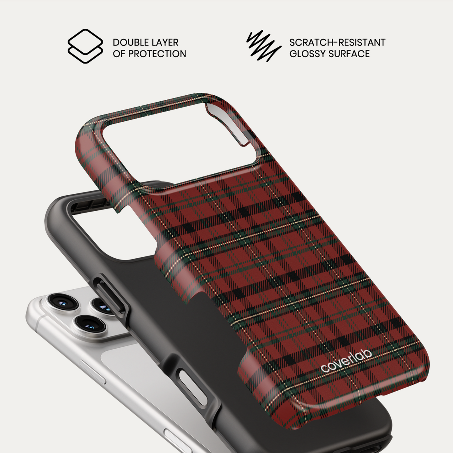 Checkered Chic Tough iPhone Case