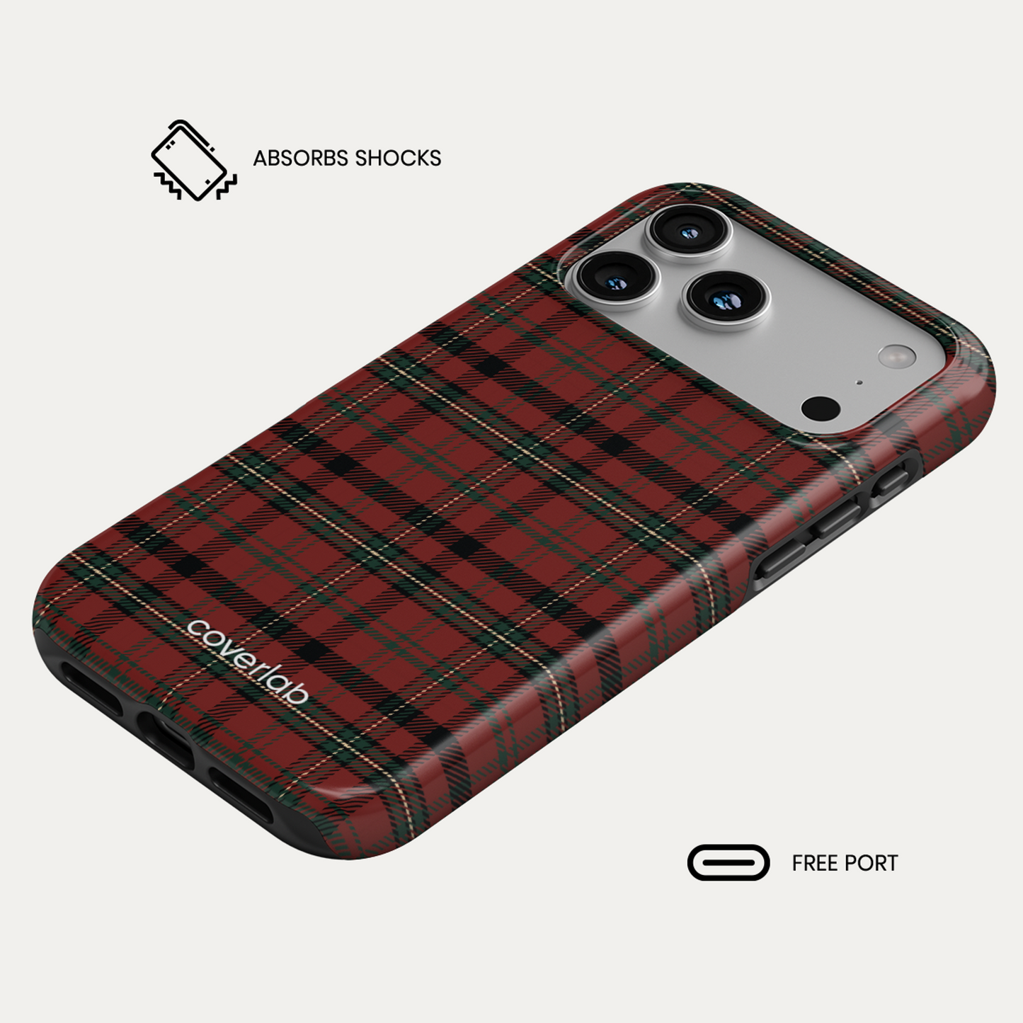 Checkered Chic Tough iPhone Case
