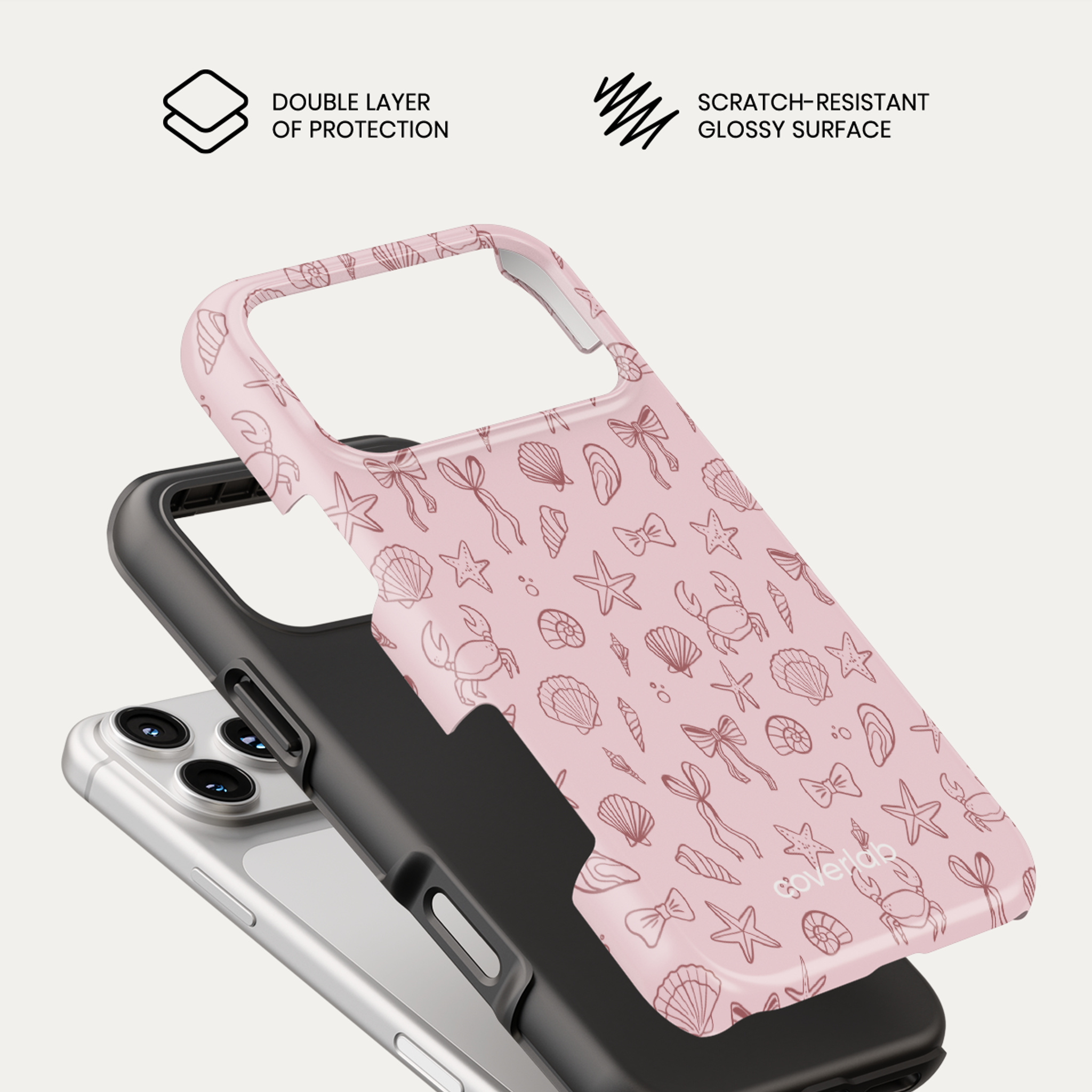 Secret Beach Pink Tough iPhone Case