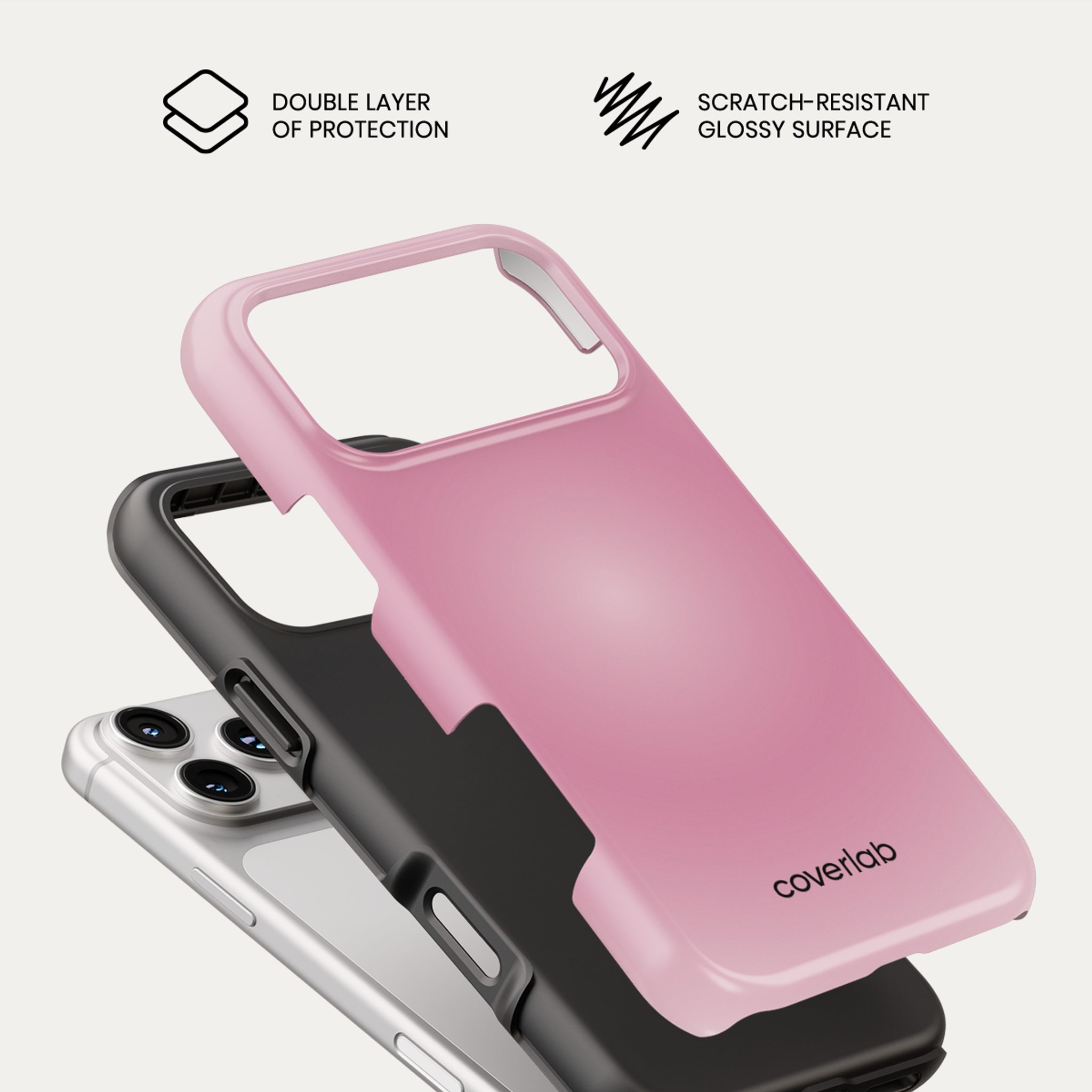 Velvet Whisper Pink Tough iPhone Case