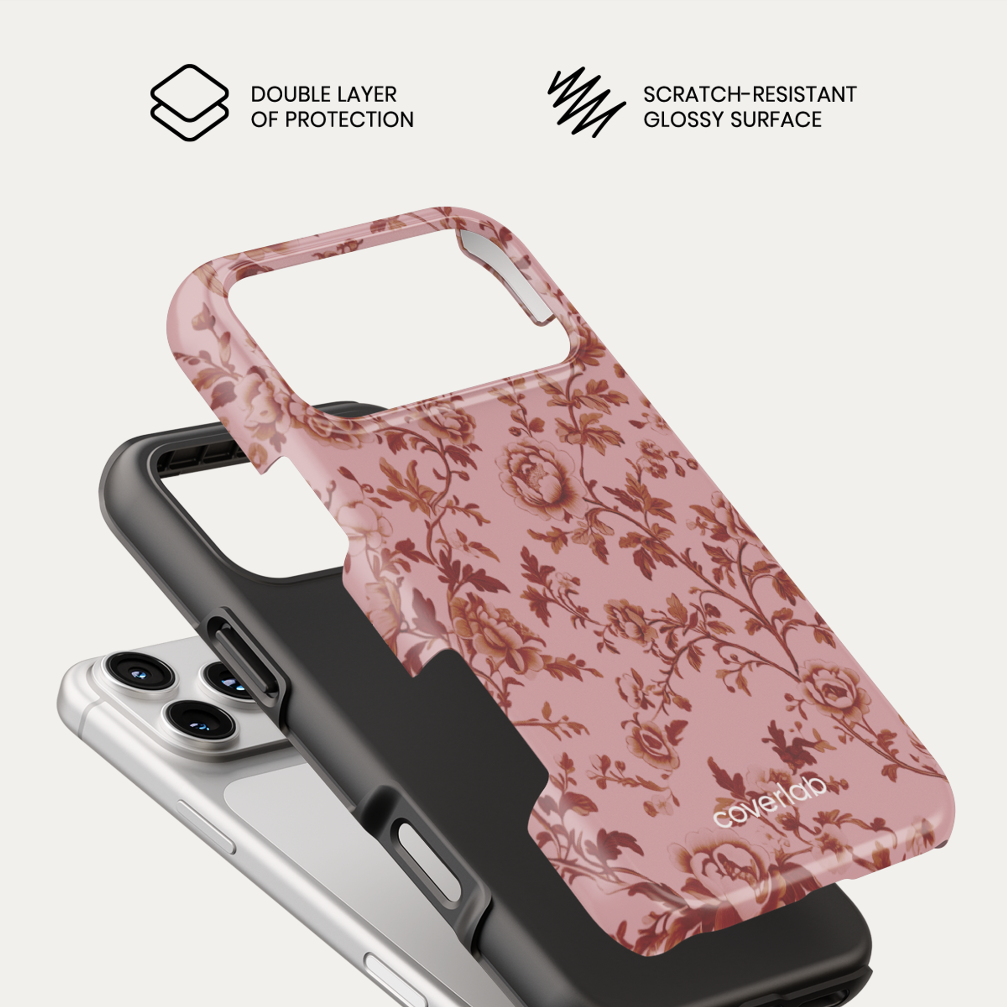 Vintage Floral Tough iPhone Case
