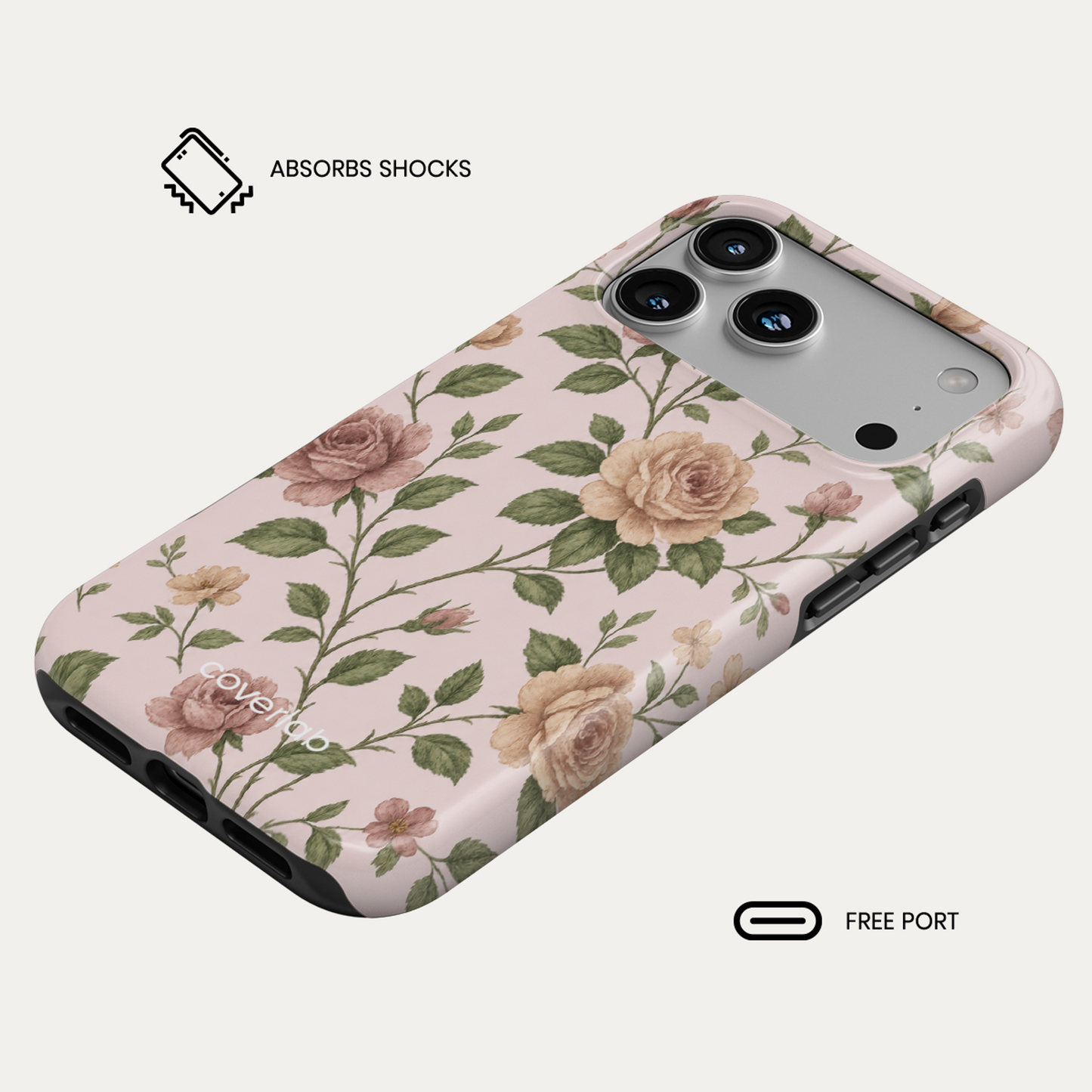 Vintage Roses Tough iPhone Case