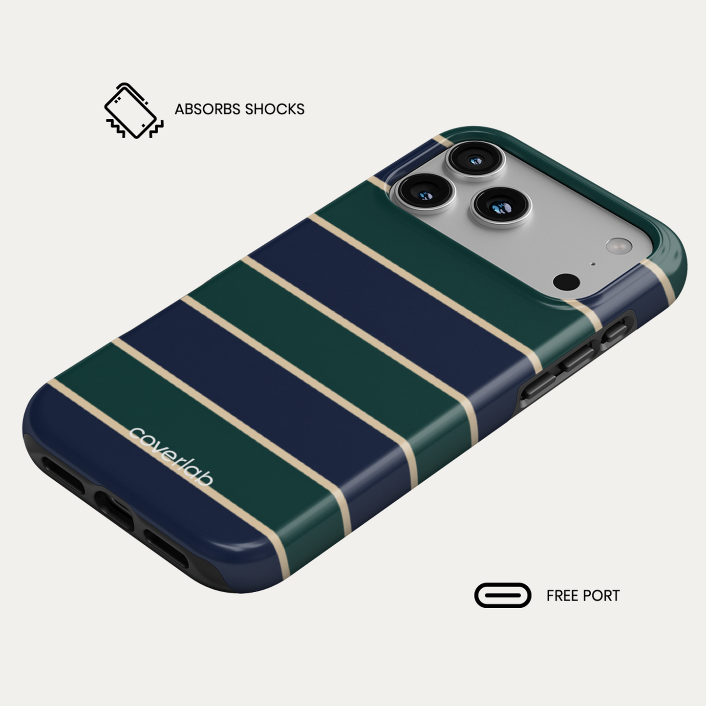 Classic Stripes Tough iPhone Case