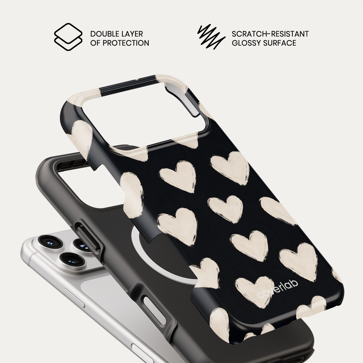 Amore Nero Tough iPhone Case