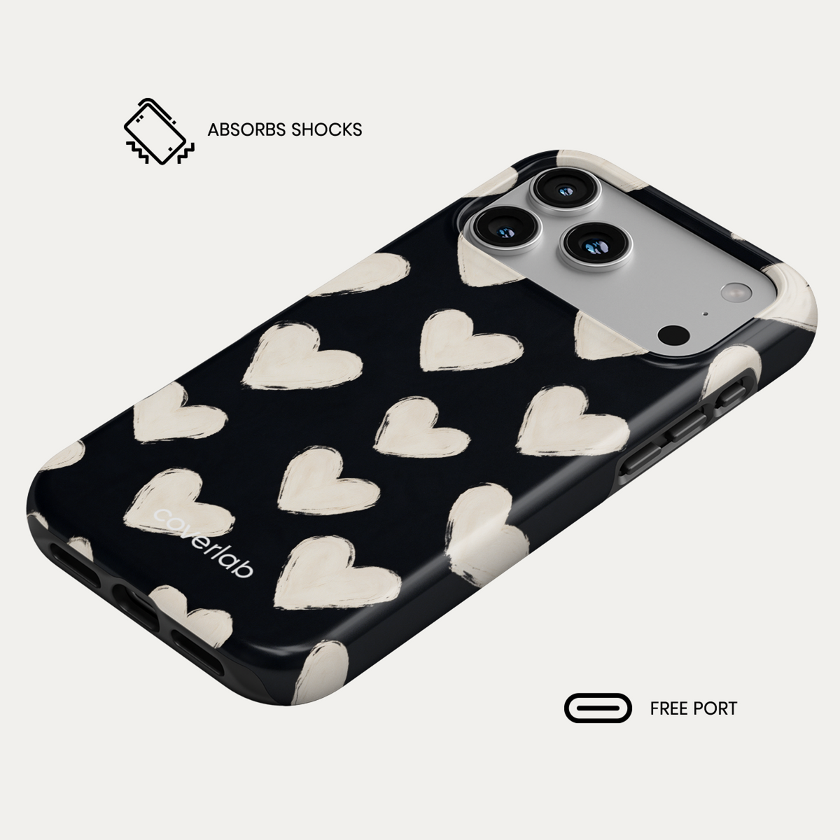 Amore Nero Tough iPhone Case