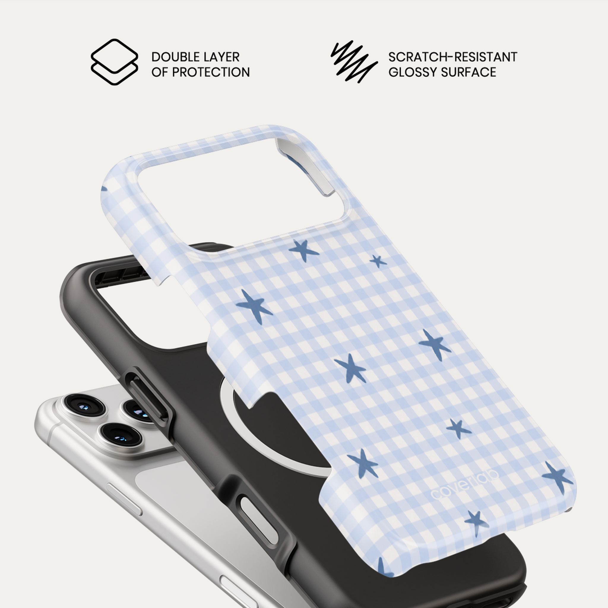 Blue Stars Tough iPhone Case